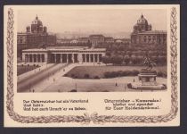 Österreich Kameraden Heldendenkmal Wien 1934 gute Anlasskarte VII Stiftskaserne