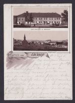 Oberhof selt. frühe Vorläufer Ansichtskarte nach Bremen 1.9.1889 Thüringen