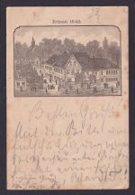 Leipzig Delitzsch Sachsen selt. frühe Vorläufer Ansichtskarte Queldlingburg 1890
