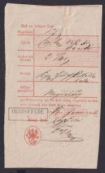 Altdeutschland R2 OEBISFELDE Sachsen-Anhalt Einlieferungsschein 1859