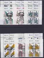 Bund SWK DM-Euro + Euro kpl. Viererblock meist Bogenecke Luxus gest.Kat 291,00++