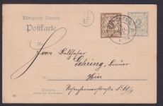 Bayern Privatganzsache Krieger- u. Veteranenverein Haidhausen München