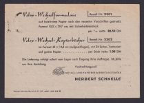 All. Besetzung EF 60 Pfg. Arbeiter Hamburg Reklame Velox Herbert Schnelle nach