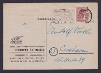 All. Besetzung EF 60 Pfg. Arbeiter Hamburg Reklame Velox Herbert Schnelle nach