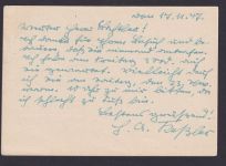 All. Besetzung Ganzsache int. MST Exportmusterschau Stuttgart n. Fellberg