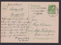 All. Besetzung Ganzsache Maschin St. Stuttgart Postsache Vergiß... Vaihingen