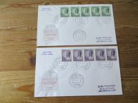 LUXEMBURG Lot 6 verschied. Briefe a. 5er Streifen Rollenmarken Festpreis 45,00