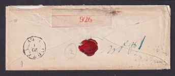 Altdeutschland R3 Lissa Reg. Posen Gotha Thüringen Paket Begleitbrief nach -