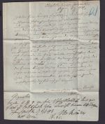 Altdeutschland Preussen Sachsen R2 Oebisfelde Vorphila kpl. Brief 4.1.1844