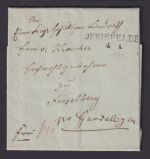 Altdeutschland Preussen Sachsen R2 Oebisfelde Vorphila kpl. Brief 4.1.1844