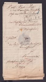 Altdeutschland Sachsen R2 Oebisfelde Brief als Post Insinuations Dokument