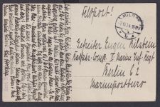 Ansichtskarte Militär Militaria I. weltkrieg Feldpost Soldaten n. Berlin