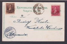 Litho Ansichtskarte Argentinien Buenos Aires Hamburg Wandsbeck Hafen Schiffe