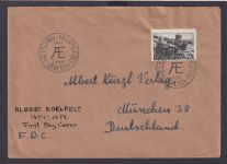 Finnland Brief FDC 433 Albert Edelfelt Maler Kunst Helsinki Brief München