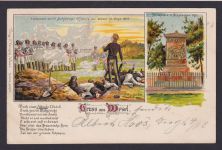 Ansichtskarte Wesel Litho Heldentot Schillschen Offiziere nach Lollar 1902