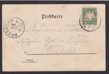 Jugendstil Art Nouveau tolle Künstler Ansichtskarte Gut heil München n. Ansbach