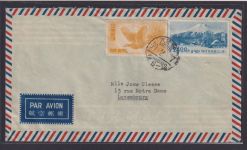Osaka Japan Luftpost Brief nach Luxemburg