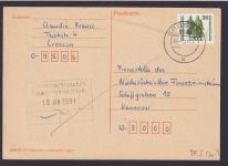 Plattenfehler DDR 3345 I Goethe o unten offen Crossen Thüringen Hannover 60,00