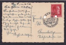 Deutsches Reich Berlin inter. Ansichtskarte Feuerwerkerschule B. Lichterfelde nach