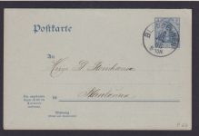Deutsches Reich Blaubeuren Baden Württemberg Germania Ganzsache P 66