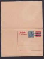 Deutsches Reich Bayern Abschied Ganzsache Frage & Antwort