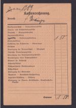 Deutsches Reich Dienst MIF 123 Ziffer im Oval Landshut Nachnahme Amtsgericht