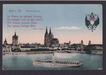 Deutsches Reich Wahn Schiessplatz Köln Feldpost Ansichtskarte Rhein Dom