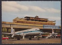 Flugpost Airmail Ansichtskarte Pan American Berlin Flughafen Tempelhof Hangar