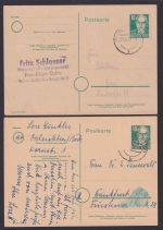DDR inter. Sammlung von 16 meist Ganzsachen oft inter Sonderstempel