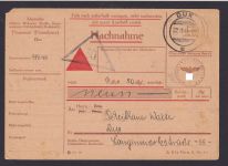 Dux Duchcov Tschechien Besetzung Sudetenland Deutsches Reich Nachnahme Paketkart
