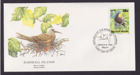 Marshall Islands Ozeanien Fauna Tiere Brauner Noddy schöner Künstler Brief