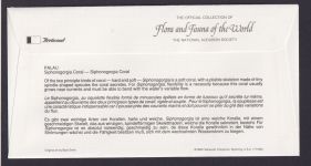 Palau Ozeanien Flora Korallen schöner Künstler Brief