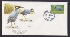 Turks and Caicos Britische Überseegebiete Fauna Vogel Nachtreiher schöner Brief