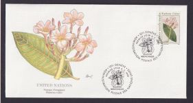 United Nations Flora Pflanzen SträußchenJasminbaum schöner Künstler Brief