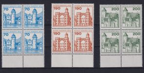 Berlin Burgen & Schlösser gutes Mehrfach Lot Paare + 5er Streifen etc. Luxus