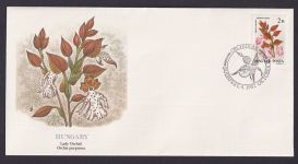 Hungary Ungarn Flora Orchis Purpurea schöner Künstler Brief