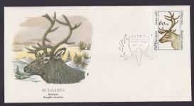 Bulgaria Bulgarien Fauna Rentiere schöner Künstler Brief