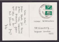 DDR Ansichtskarte Eilenburg Sachsen SST Sport DDR Meisterschaft Fallschirmspri.