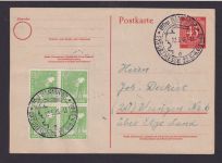 All. Besetzung Ganzsache Viererblock Hannover Niedersachsen SST Weenzen