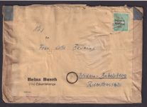 SBZ Brief Eckartsberga Sachsen Anhalt Potsdam Babelsberg Brandenburg