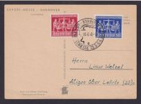 All. Besetzung Gemeinschaft tolle Künstler Ansichtskarte 969-970 Hannover SST