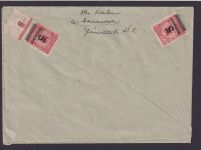 AM Post Bizone Brief MEF 13 Viererblock Hannover Niedersachsen Recklinghausen