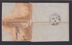 Deutsches Reich Brief MEF 2 1/3 Gr. Brustschild Dreierstreifen Braubach 350,00++