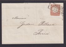 Deutsches Reich Brief EF 21 2 1/2 Gr. Brustschild R3 Dresden Stadtpost 280,00
