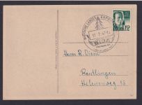 Franz. Zone gute Anlasskarte Freiburg Breisgau Baden Württemberg
