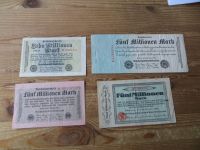 Geldscheine Banknoten Deutsches Reich Konvolut von 39 Scheinen unterschiedliche