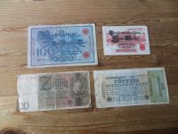 Geldscheine Banknoten Deutsches Reich Konvolut von 39 Scheinen unterschiedliche