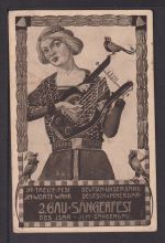 Bayern Privatganzsache Pfaffenhofen am Jlm Gau Sängerfest 1914 PP 38 C 14 selten