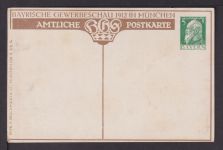 Altdeutschland tolle Künstler Jugendstil Privatganzsache Bayern München Gewerbe-