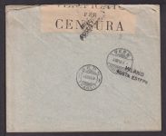 Italien Zensur Express Brief Milano Mailand nach Hasle bei Burgdrof Schweiz